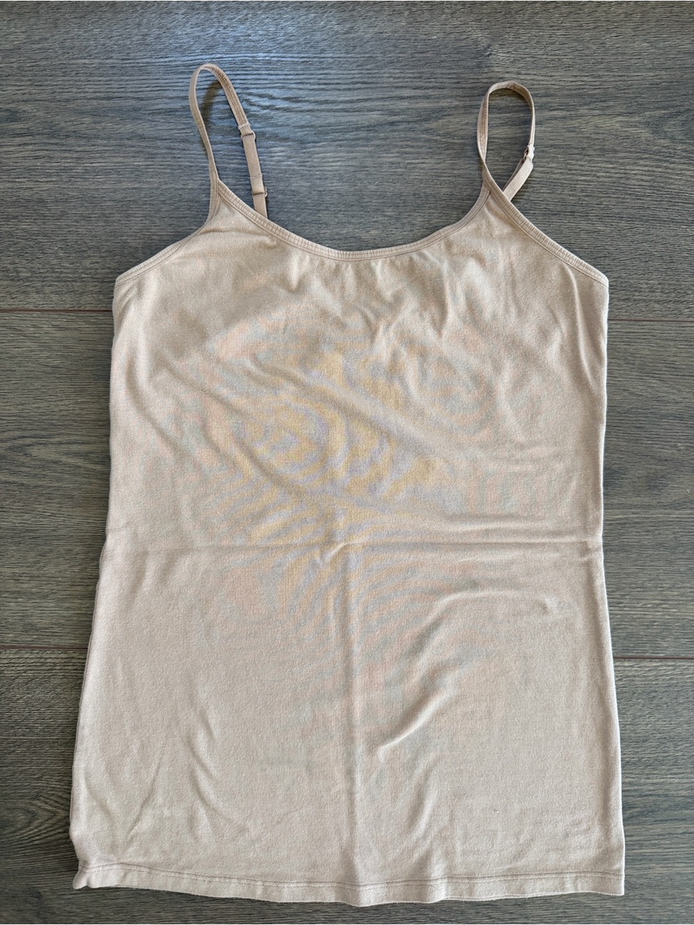 Felina Women's Small Camisole Tan Tank Top Adjustable Undergarmet Neutral
